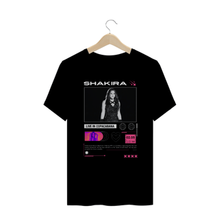 Nome do produto Camiseta Plus Size Shakira Live in Copacabana 02.05