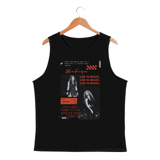 Nome do produto Regata Masculina com proteção UV Shakira Live in Brazil