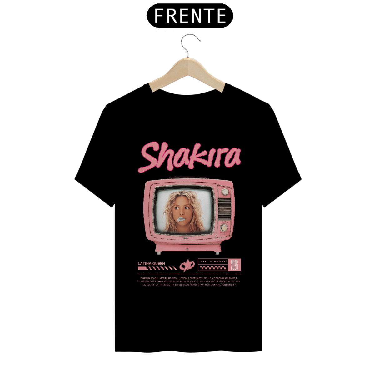 Nome do produto: Camiseta Shakira
