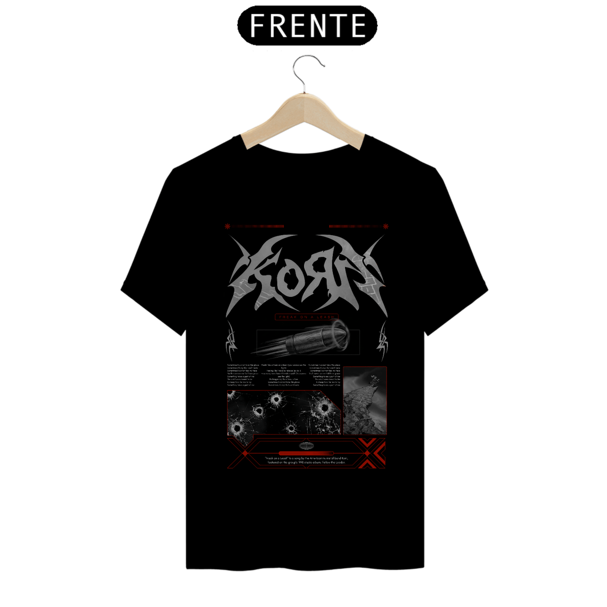 Nome do produto: Camiseta Korn Freak On A Leash