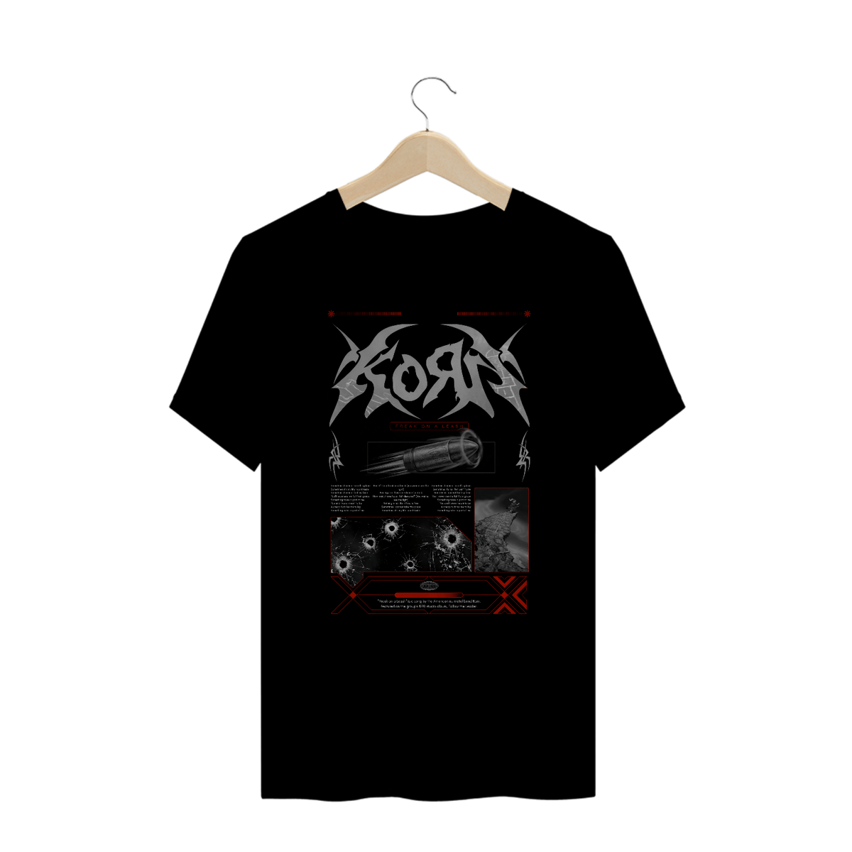 Nome do produto: Camiseta Plus Size Korn Freak On A Leash