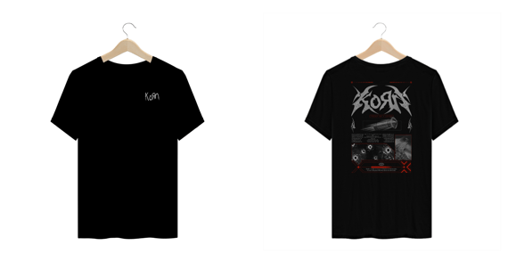 Camiseta Plus Size Korn Freak On A Leash (Estampa Frente & Costas)