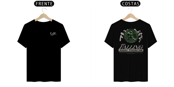 Camiseta Korn Falling Away From Me (Estampa Frente & Costas)