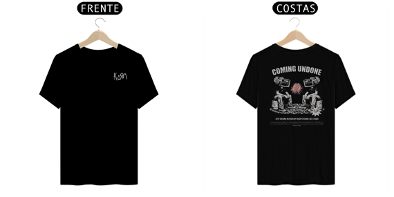 Camiseta Korn Coming Undone V2 (Estampa Frente & Costas)