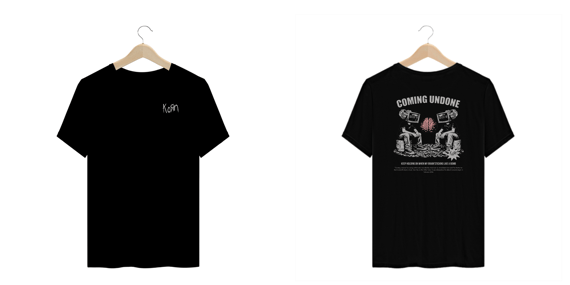 Camiseta Plus Size Korn Coming Undone V2 (Estampa Frente & Costas)