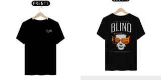 Nome do produto Camiseta Korn Blind (Estampa Frente & Costas)