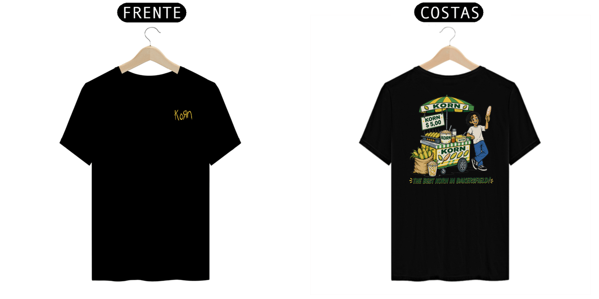 Nome do produto: Camiseta Korn (Estampa Frente & Costas)