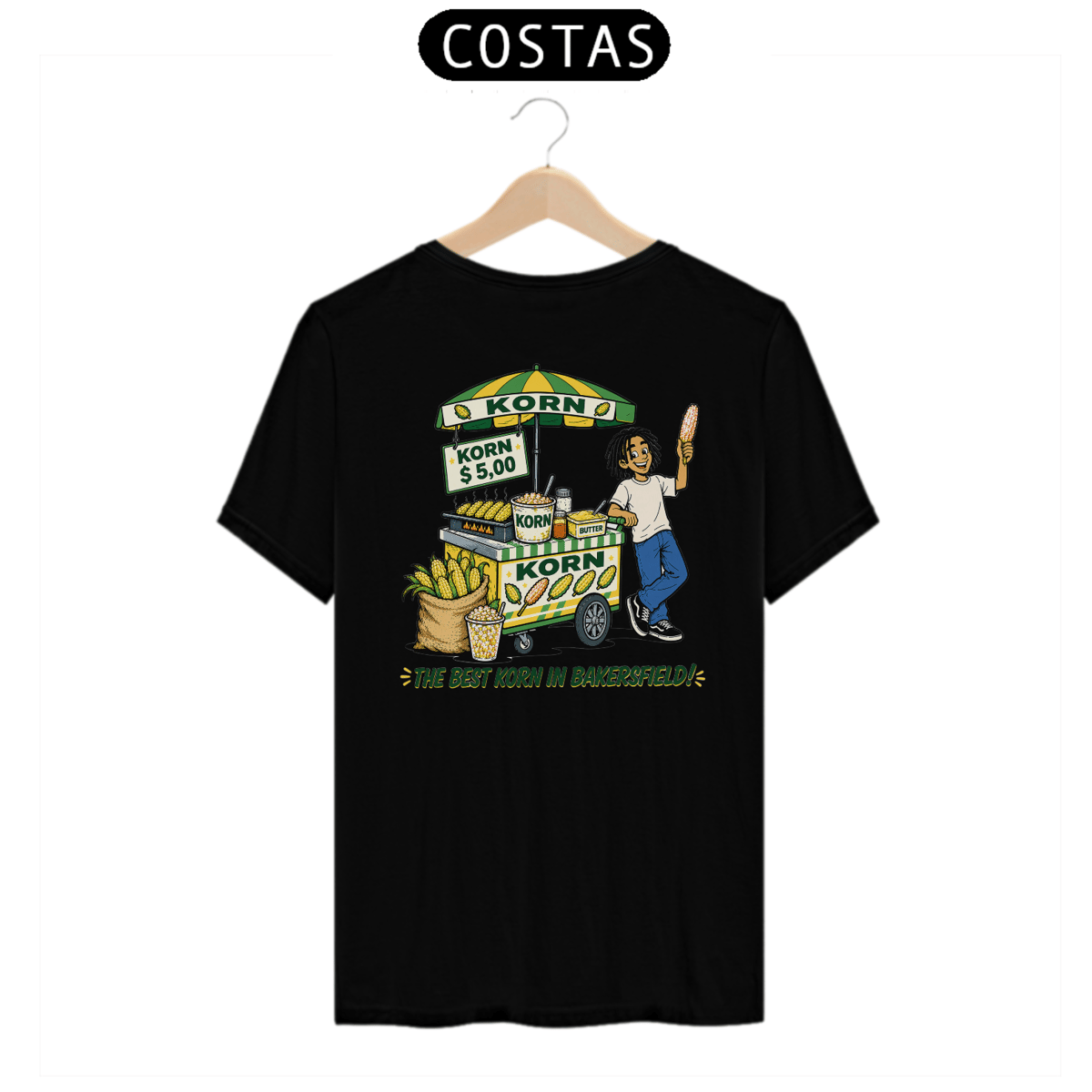 Nome do produto: Camiseta Korn (Estampa nas Costas)