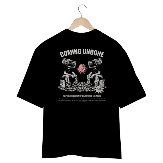 Camiseta Oversized Korn Coming Undone V2 (Estampa nas Costas)