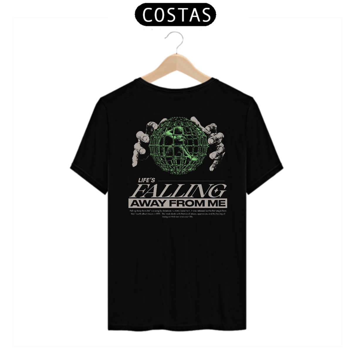 Nome do produto: Camiseta Korn Falling Away From Me (Estampa nas Costas)