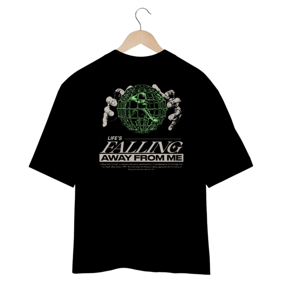 Camiseta Oversized Korn Falling Away From Me (Estampa nas Costas)