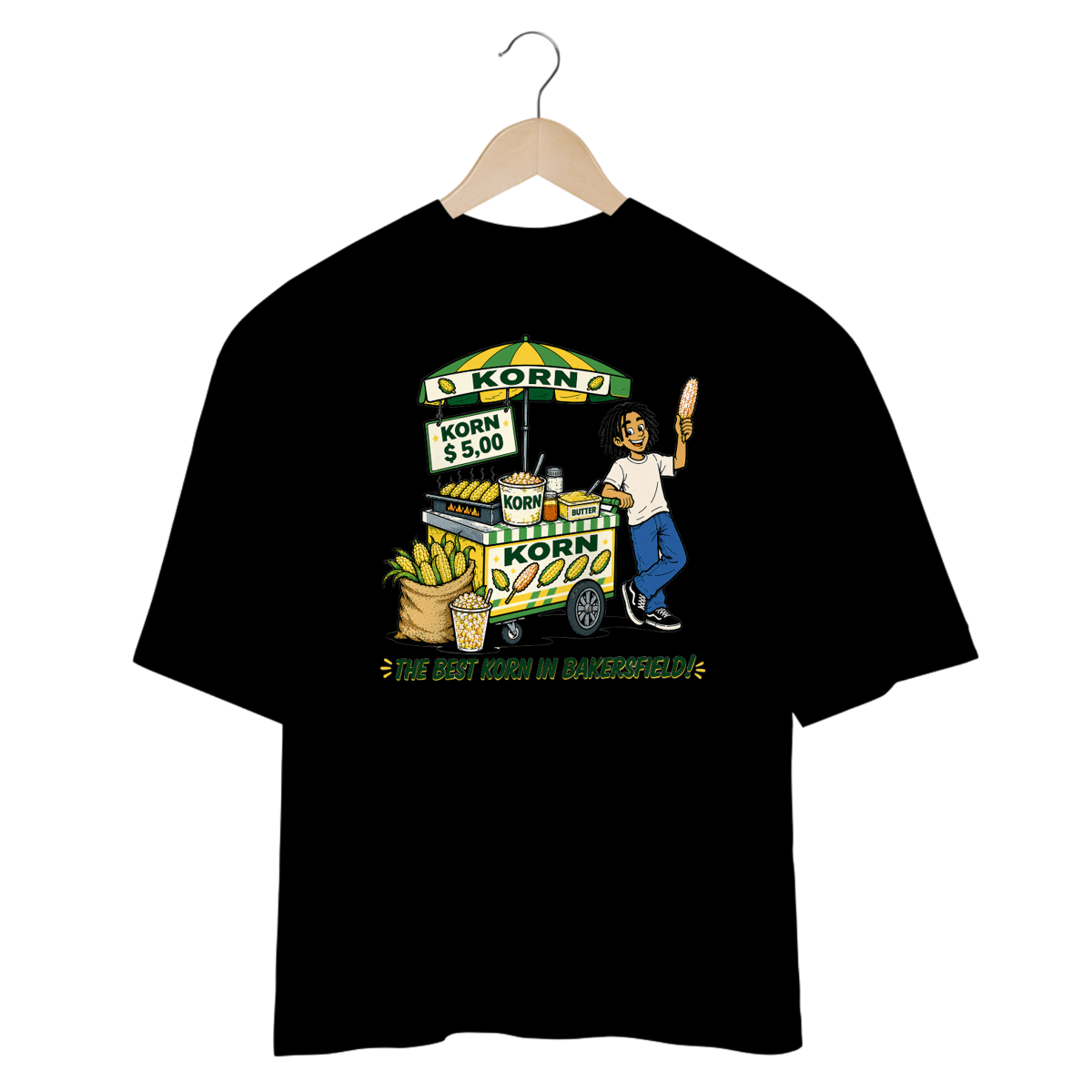 Nome do produto: Camiseta Oversized Korn 