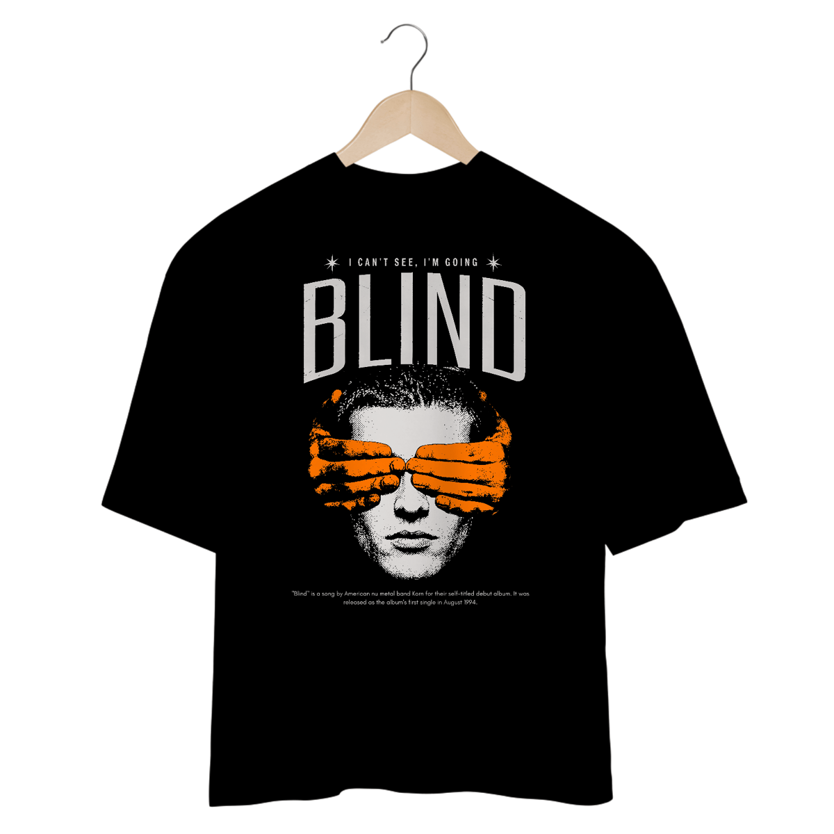 Nome do produto: Camiseta Oversized Korn Blind
