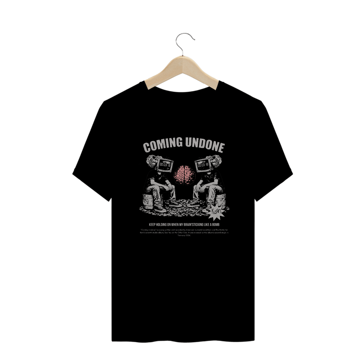 Nome do produto: Camiseta Plus Size Korn Coming Undone V2