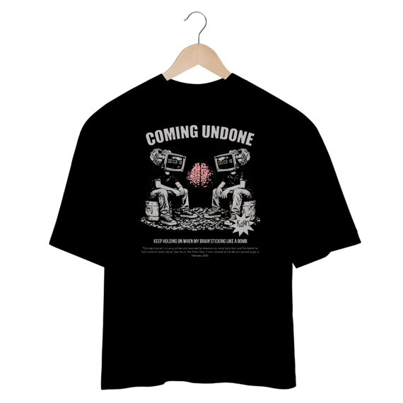 Camiseta Oversized Korn Coming Undone V2