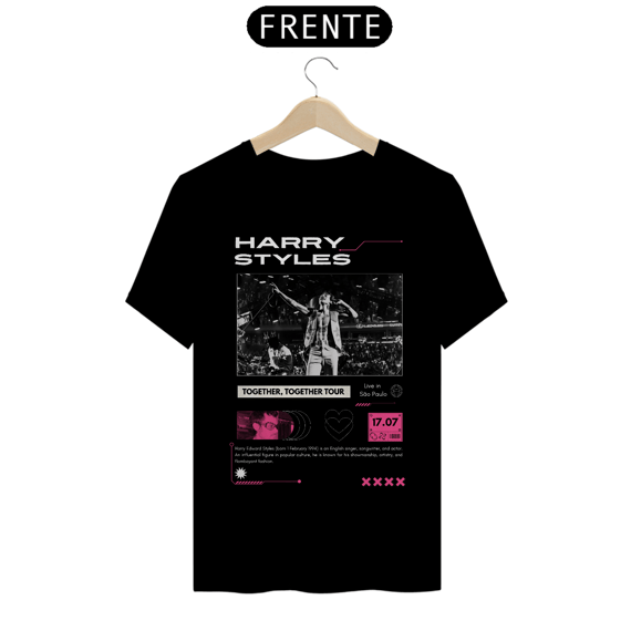 Camiseta Harry Styles São Paulo 17.07