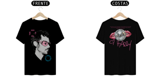 Nome do produto Camiseta Harry StylesKiss All the Time. Disco, Occasionally (Preta, Estampa Frente & Costas)