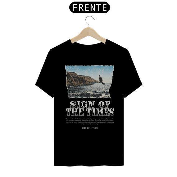 Camiseta Harry Styles Sign Of The Times (Preta)