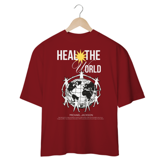 Nome do produto Camiseta Oversized Michael Jackson Heal The World