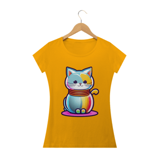 Nome do produto Cat miaw, Gato de vidro, vetor, colorido