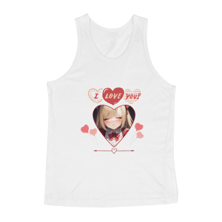 Nome do produto Regata Masculina I Love You ! , anime girl print