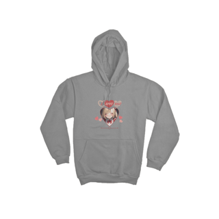 Nome do produto moletom unissex I Love You ! , anime girl print