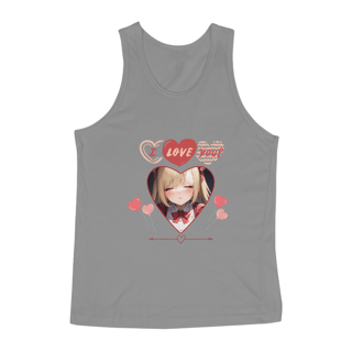 Nome do produto Regata Masculina I Love You ! , anime girl print