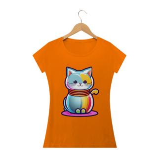 Nome do produto Cat miaw, Gato de vidro, vetor, colorido