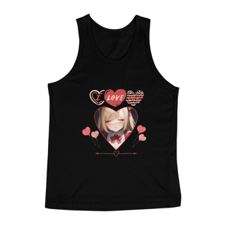 Nome do produto Regata Masculina I Love You ! , anime girl print