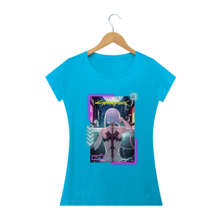 Nome do produto camisa feminina Anime , Girl, Cyberpunk , Lucy