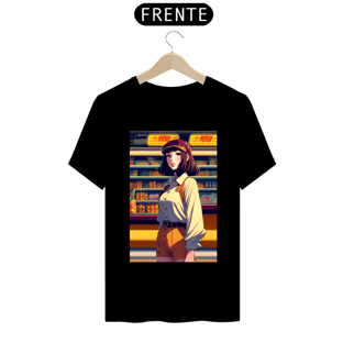 Nome do produtoIn the style of 90's vintage. anime art of a model