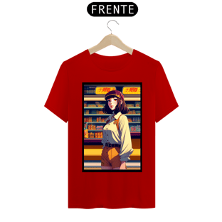 Nome do produtoIn the style of 90's vintage. anime art of a model