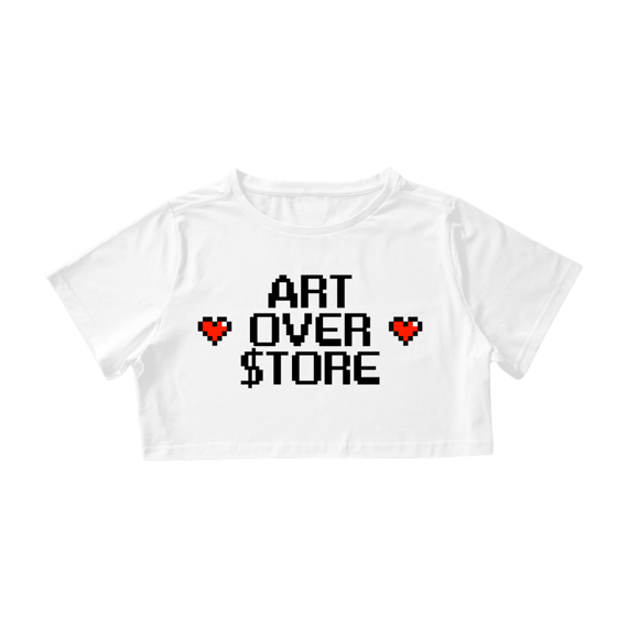 Cropped White Oficial - ArtOver Store
