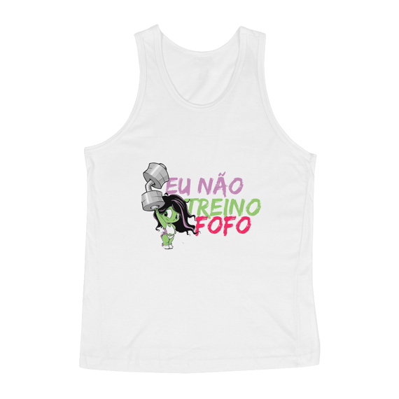 Eu não treino Fofo Regata feminina 