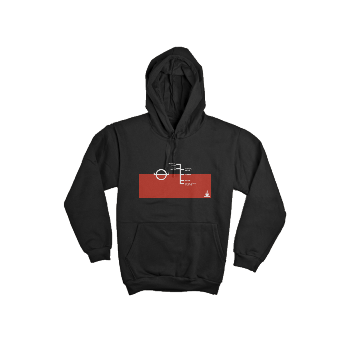 Nome do produto: MOLETOM CANGURU PLIMSOLL MARK BLACK