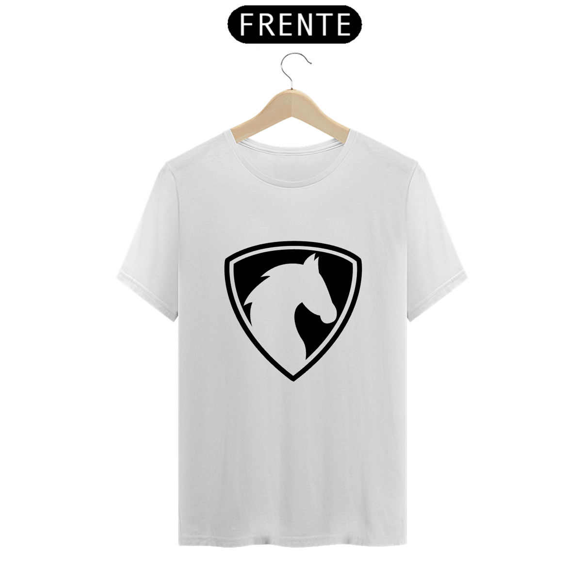Nome do produto: T-shirt com estampa de cavalo