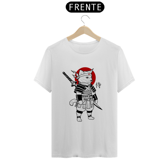 camiseta gato samurai japan