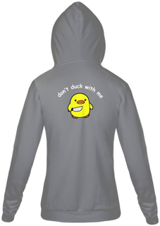 Nome do produto Don't Duck (Moletom Zíper)