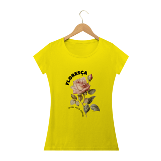 Nome do produto camiseta feminina Floresça - clara