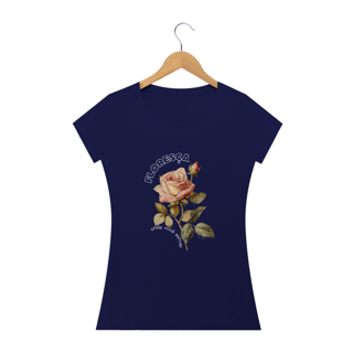 Nome do produto Camiseta feminina Floresça -  escura 