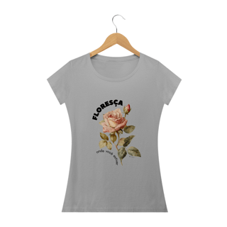 Nome do produto camiseta feminina Floresça - clara