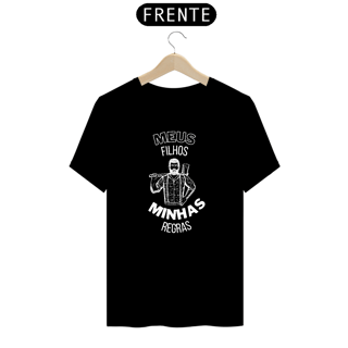 Nome do produto Camiseta Masculina tons escuros - Meus filhos minhas regras - Lenhador