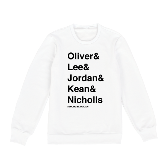 Moletom Careca Bring Me The Horizon - Members Name 