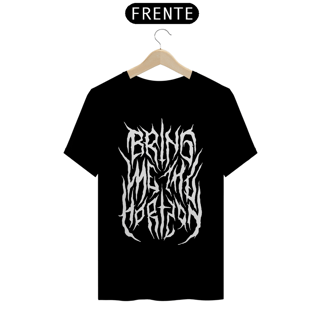 Nome do produto Camiseta Bring me The Horizon - Black Metal Font