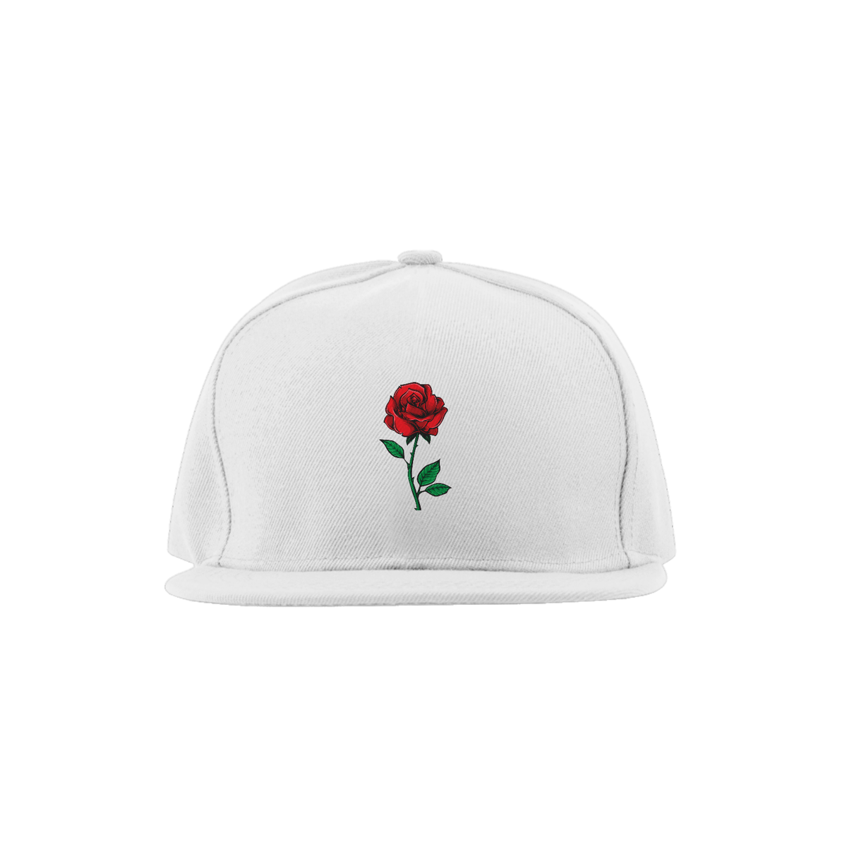 Nome do produto: Boné com estampa de rosa