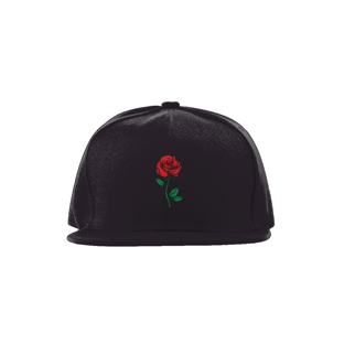 Nome do produtoBoné com estampa de rosa