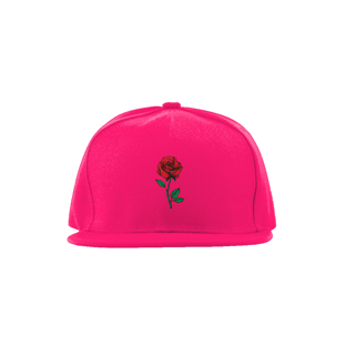 Nome do produtoBoné com estampa de rosa