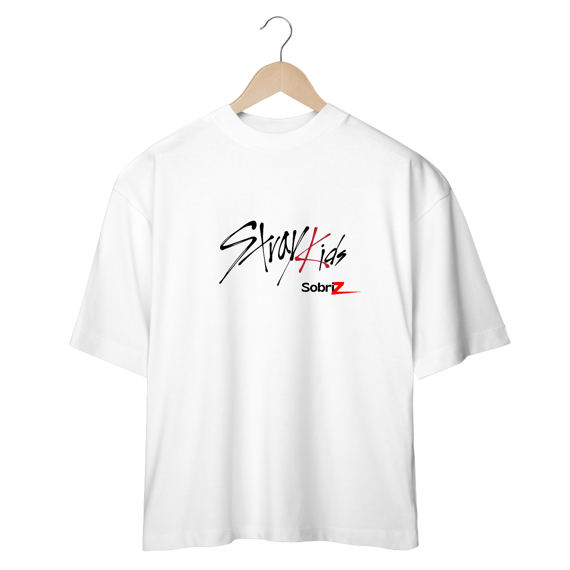 CAMISETA OVERSIZED CORES CLARAS - STRAY KIDS LOGO