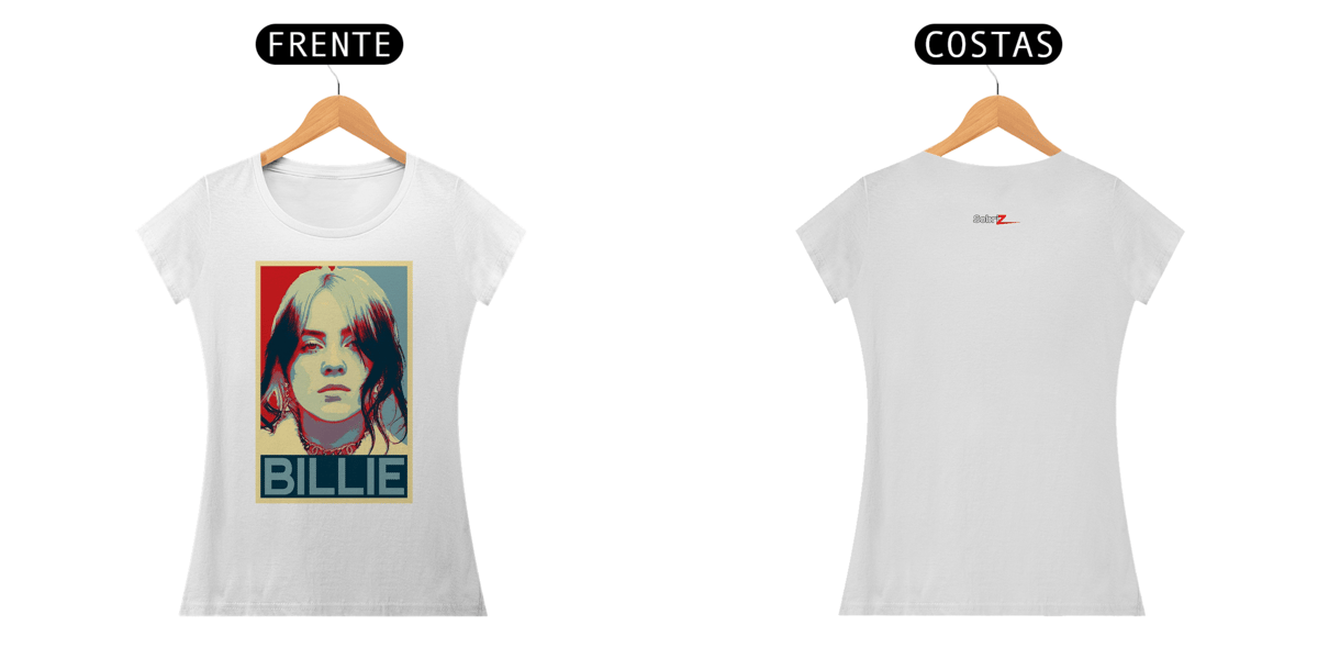 Nome do produto: CAMISETA FEMININA - BILLIE EILISH