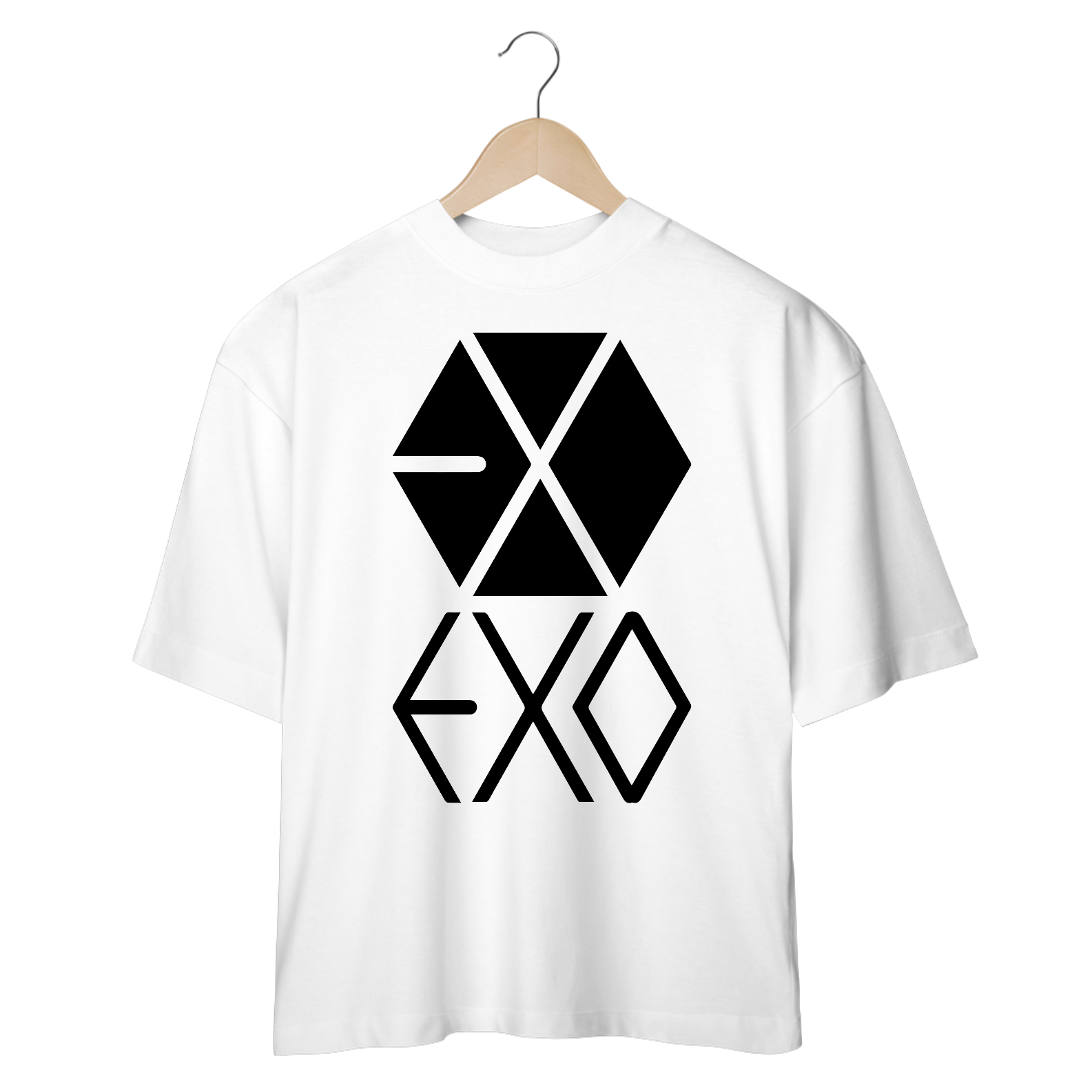 OVERSIZED EXO LOGO PRETA